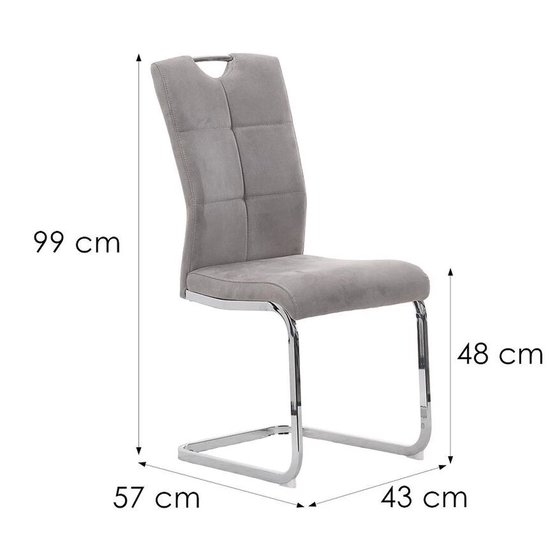 Marly stolica 43x57x48/99 cm bež