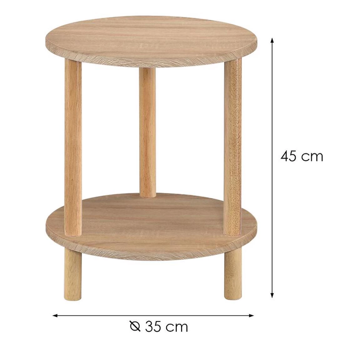 Stolic 35x35x43 cm sonoma/hrast