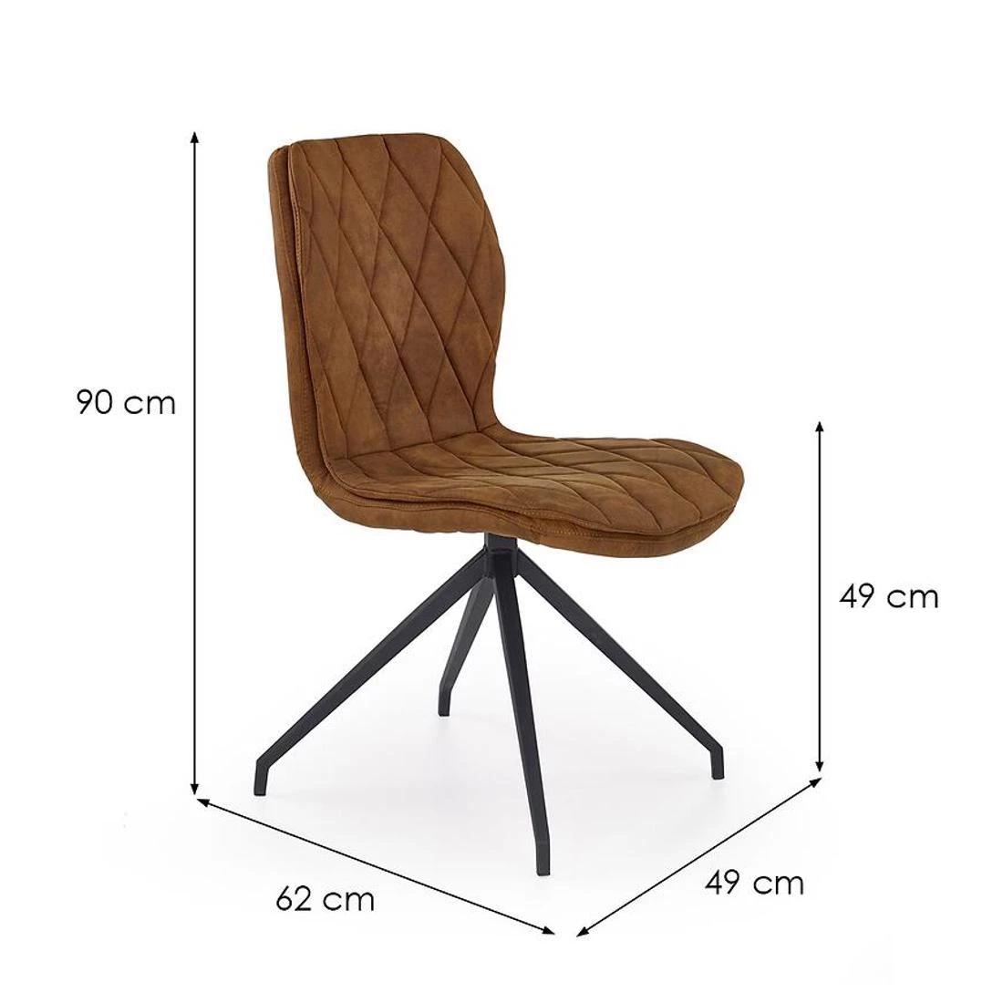 Stolica K237 49x62x90 cm smeda
