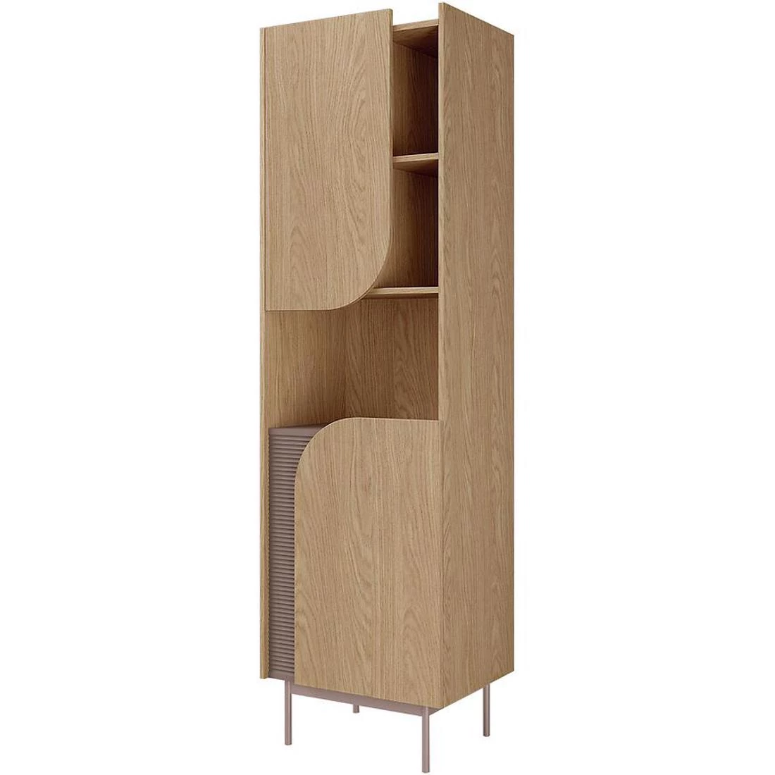 Carmen vitrina 57x42x195 cm hrast/toffee