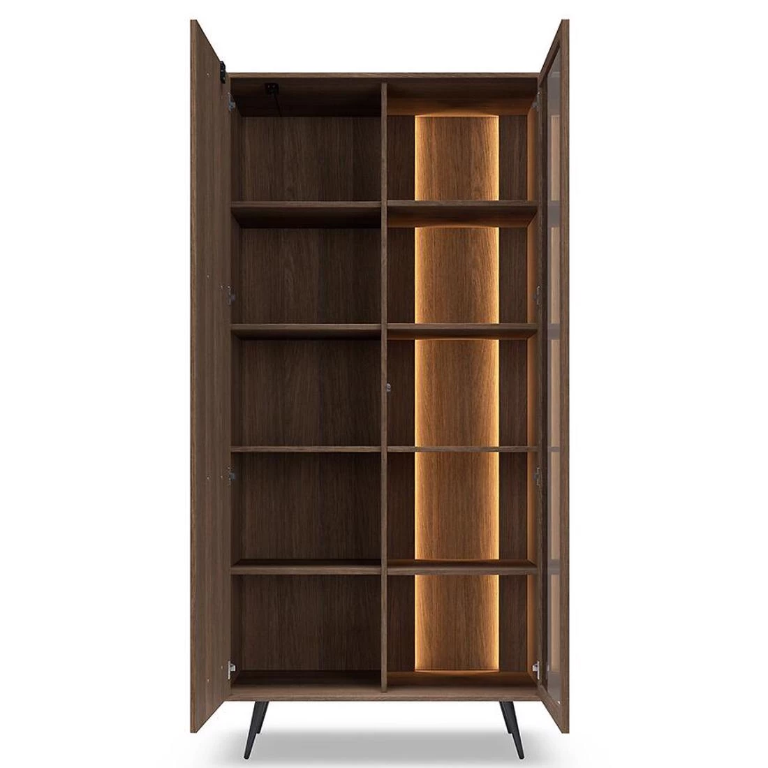 Amaro vitrina 93,5x40x196,4 cm desna hrast dunin