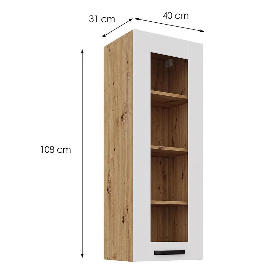 Creativa kuhinjski elementi 40x31x108 bela