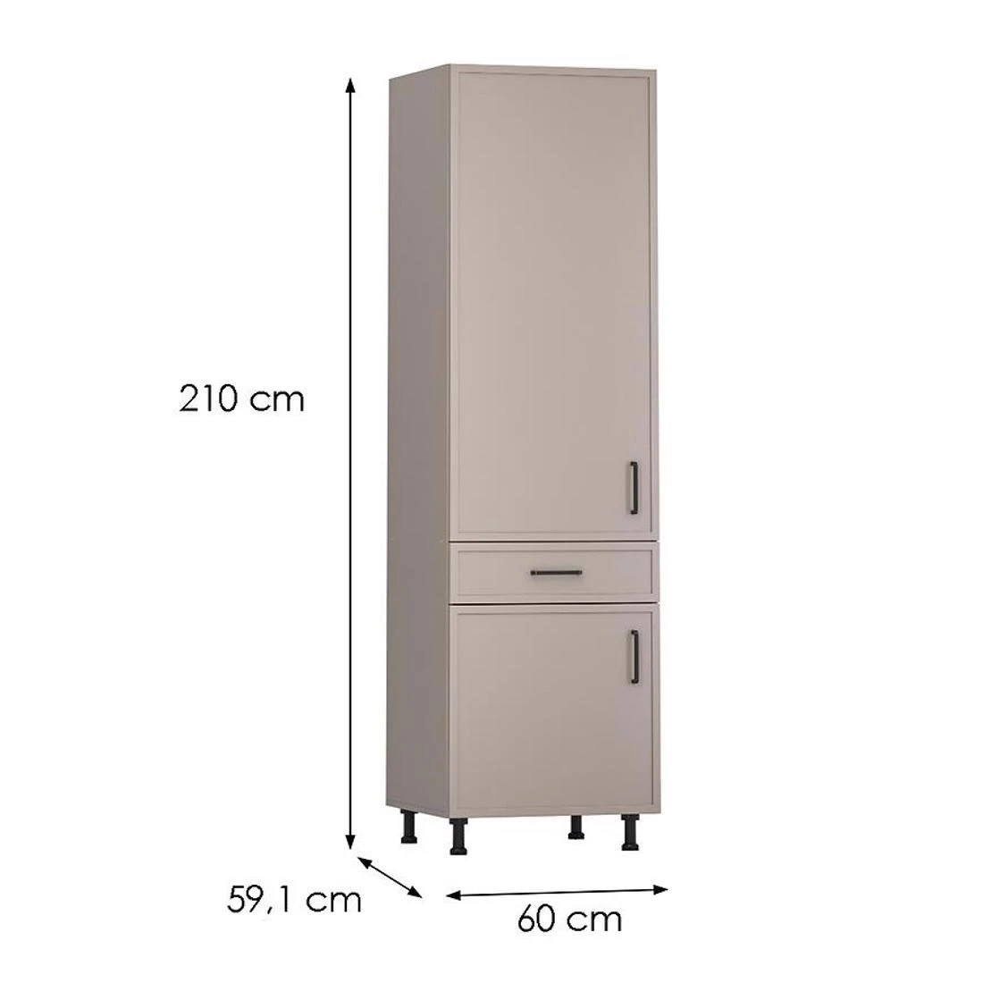 Heming kuhinjski element 60x59,1x210 siva