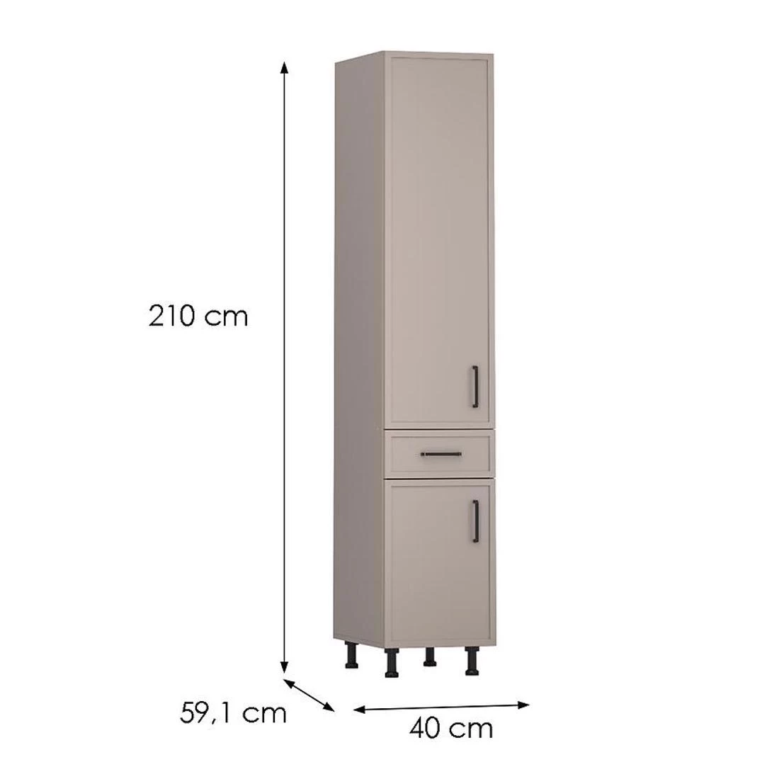 Heming kuhinjski elemnt 40x59,1x210 siva
