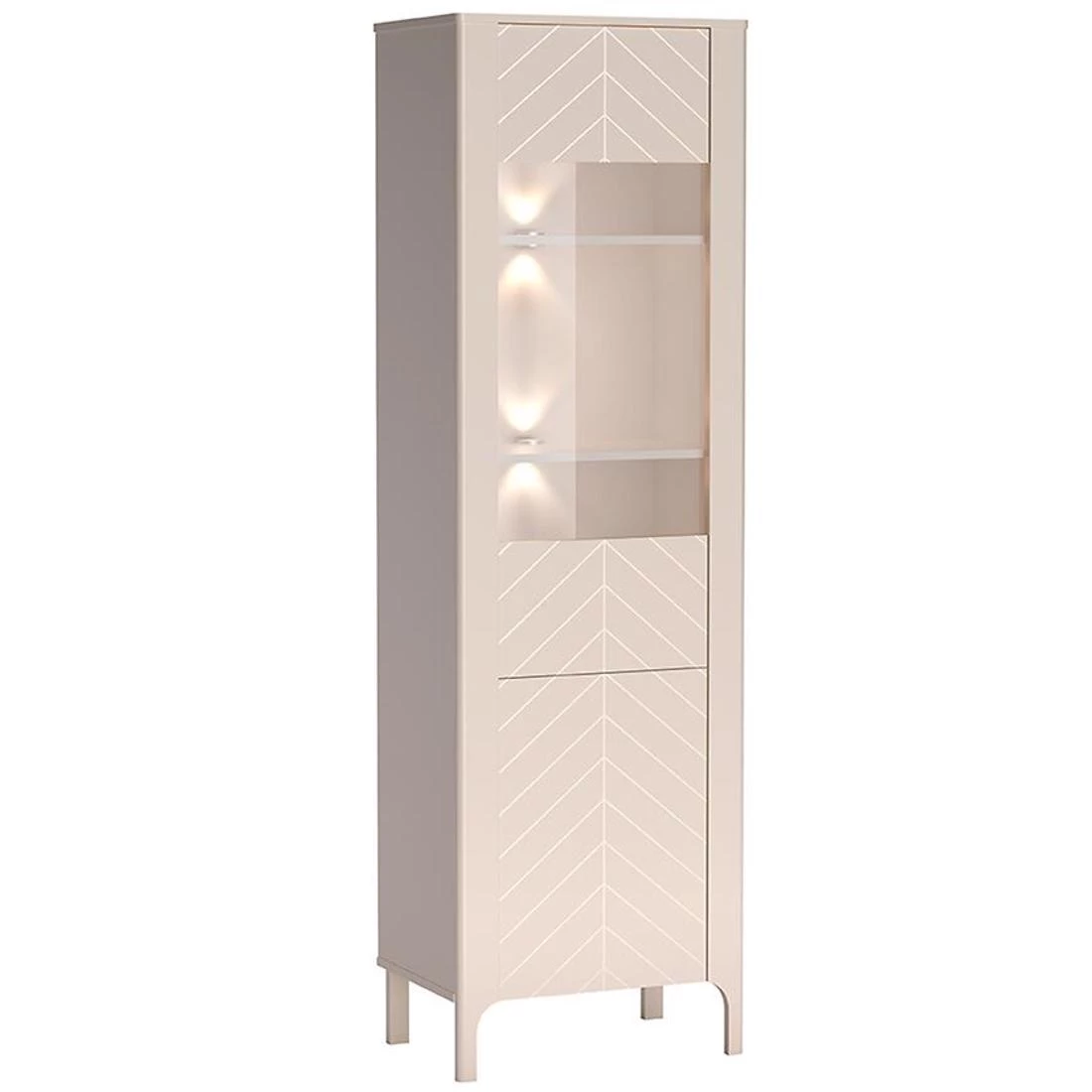 Malumi vitrina 60x40.5x197 cm kašmir