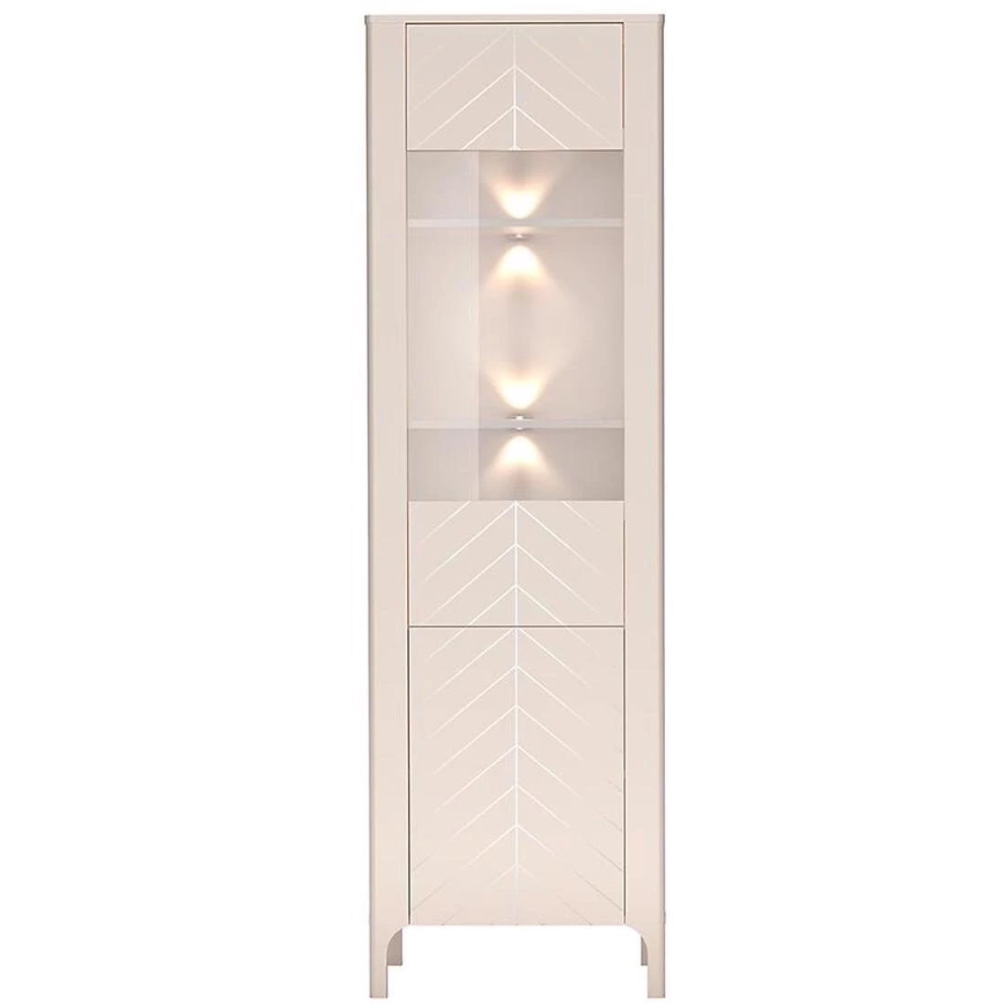 Malumi vitrina 60x40.5x197 cm kašmir