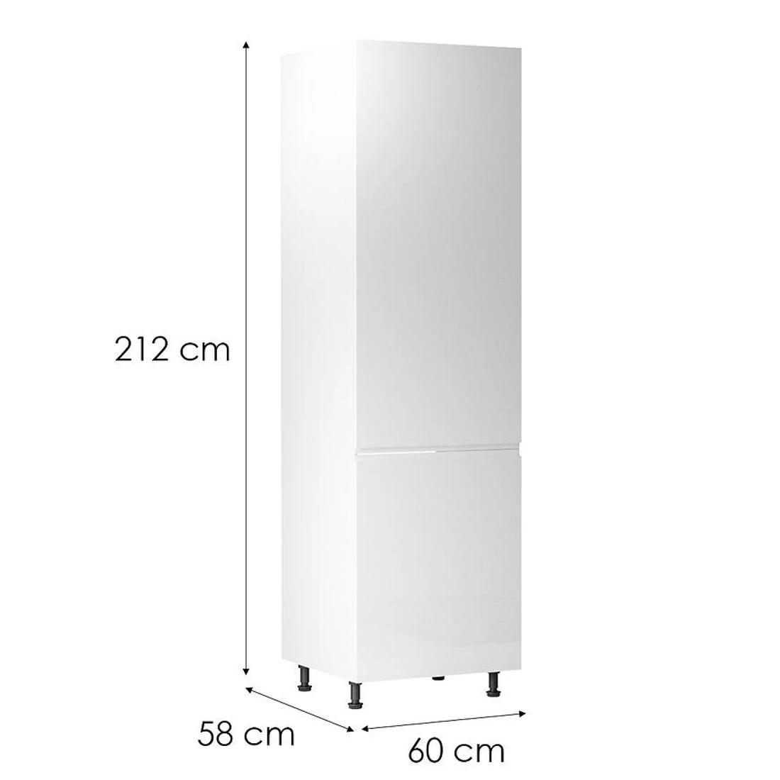 Gardena kuhinjski elementi 60x58x212 bela