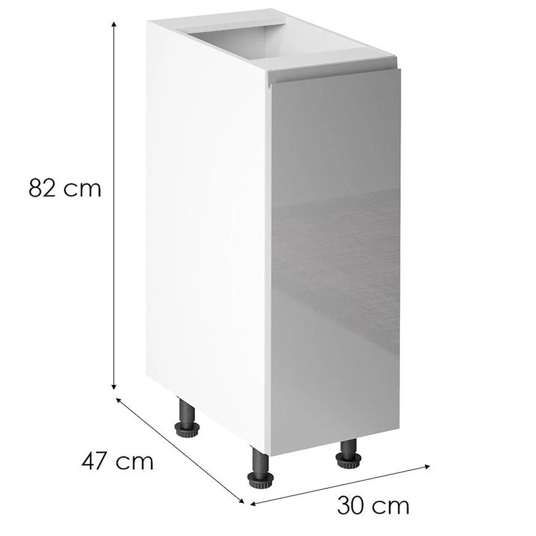 Gardena kuhinjski elementi 30x47x82 siva