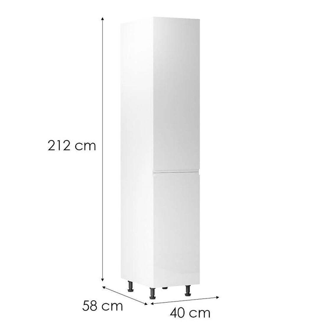 Gardena kuhinjski elementi 40x58x212 bela