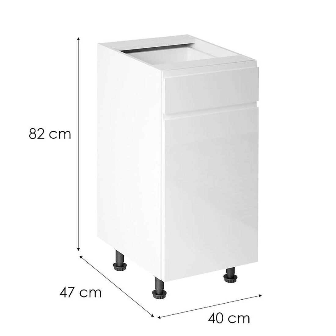 Gardena kuhinjski elementi 40x47x82 bela