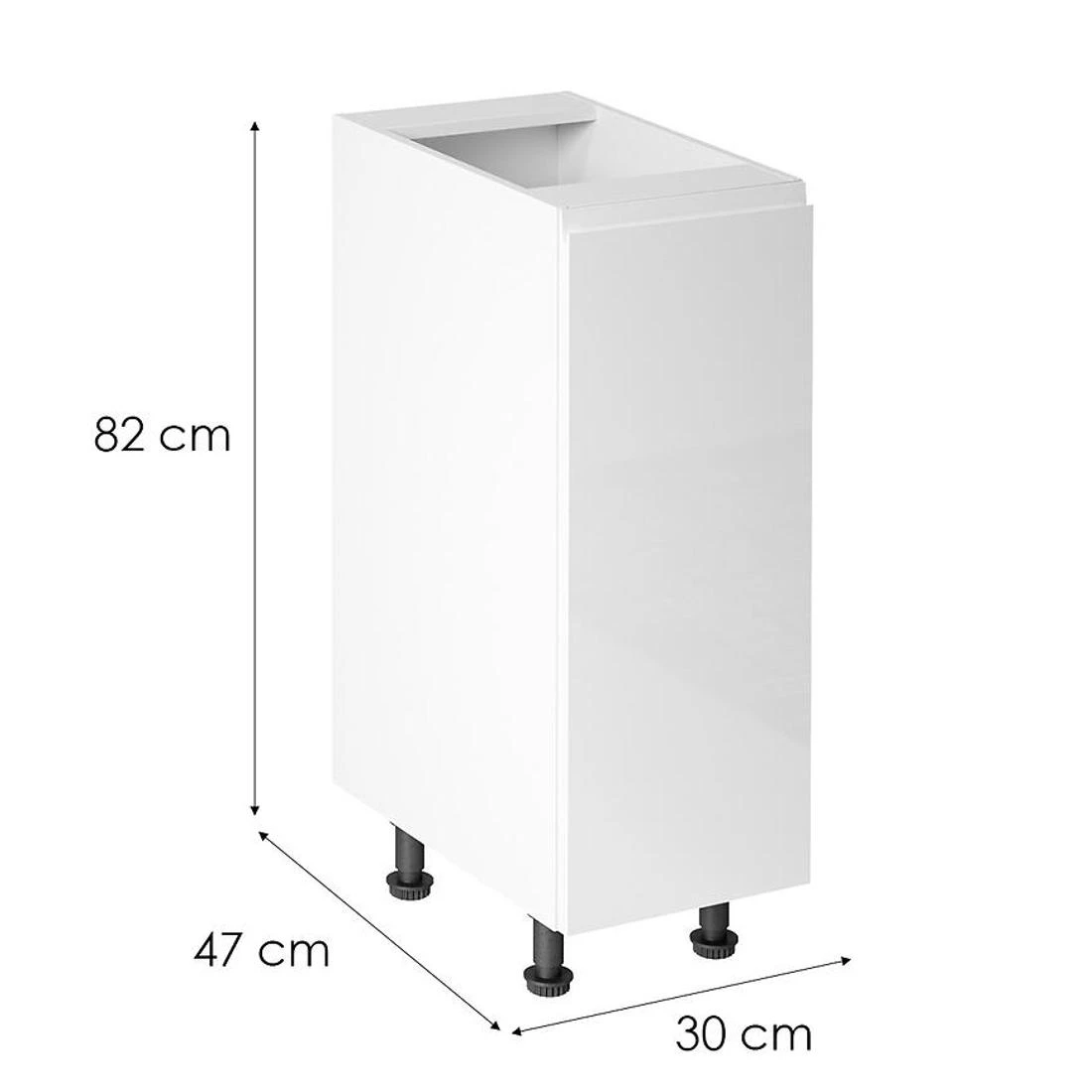 Gardena kuhinjski elementi 30x47x82 bela
