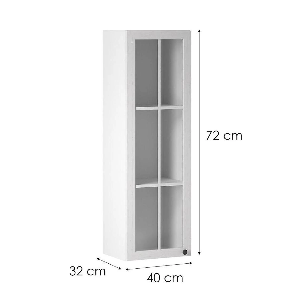 Provence kuhinjski elementi 40x32x126 andersen bor/bela