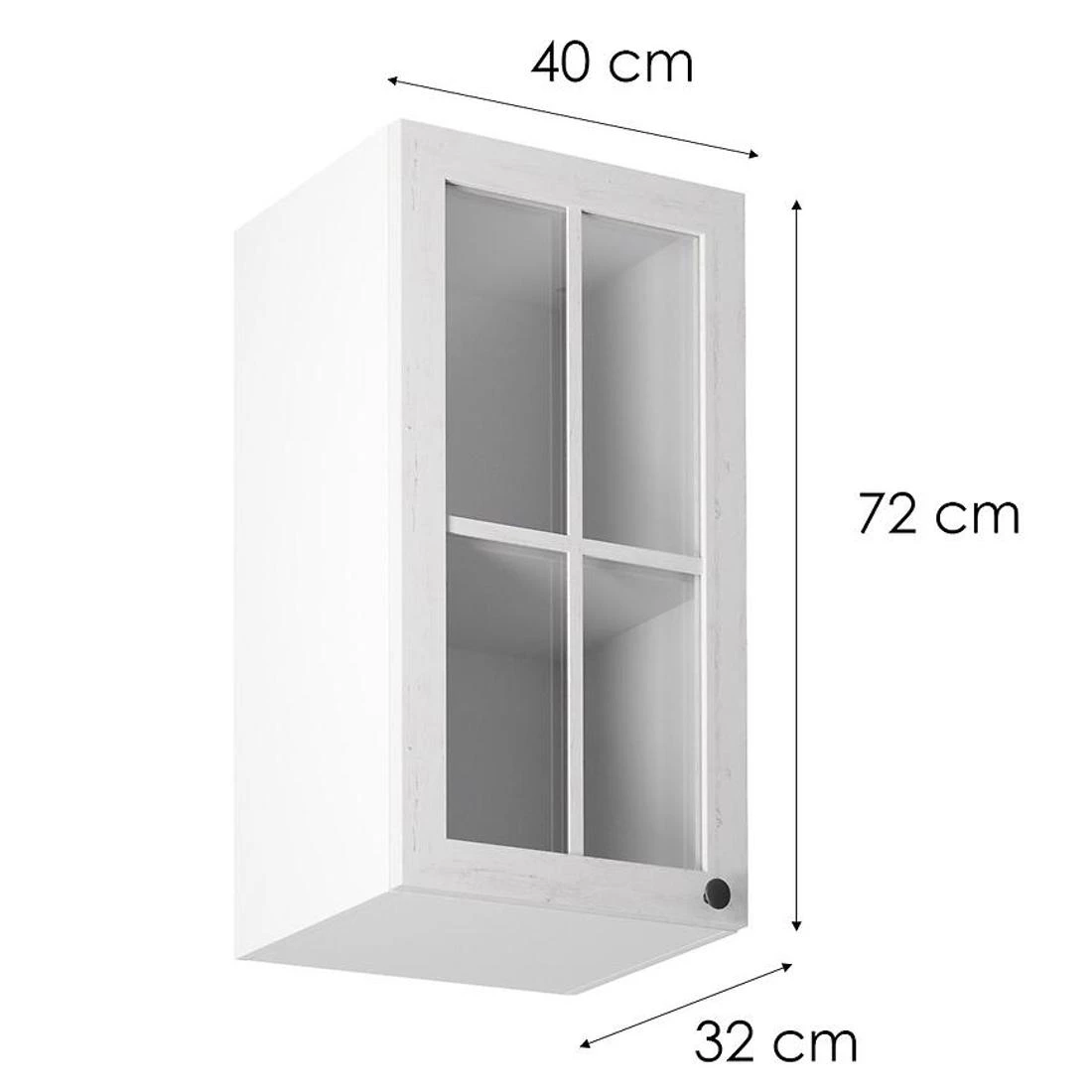 Provence kuhinjski elementi 40x32x72 andersen bor/bela