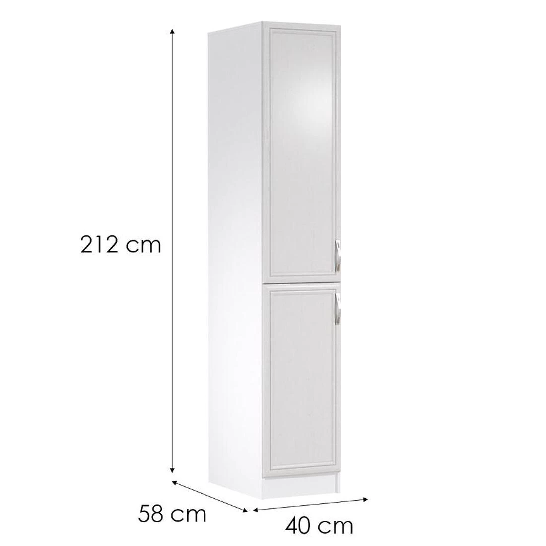 Sicily kuhinjski elementi 40x58x212 bela