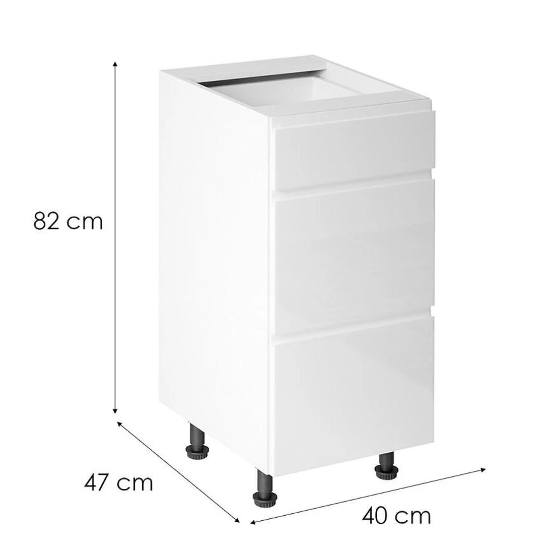 Gardena kuhinjski elementi 40x47x82 bela
