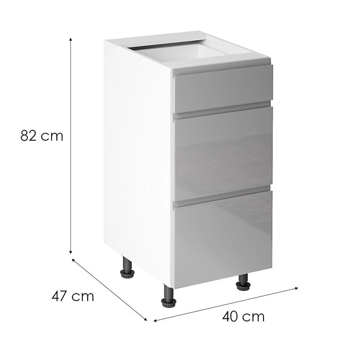 Gardena kuhinjski elementi 40x47x82 siva