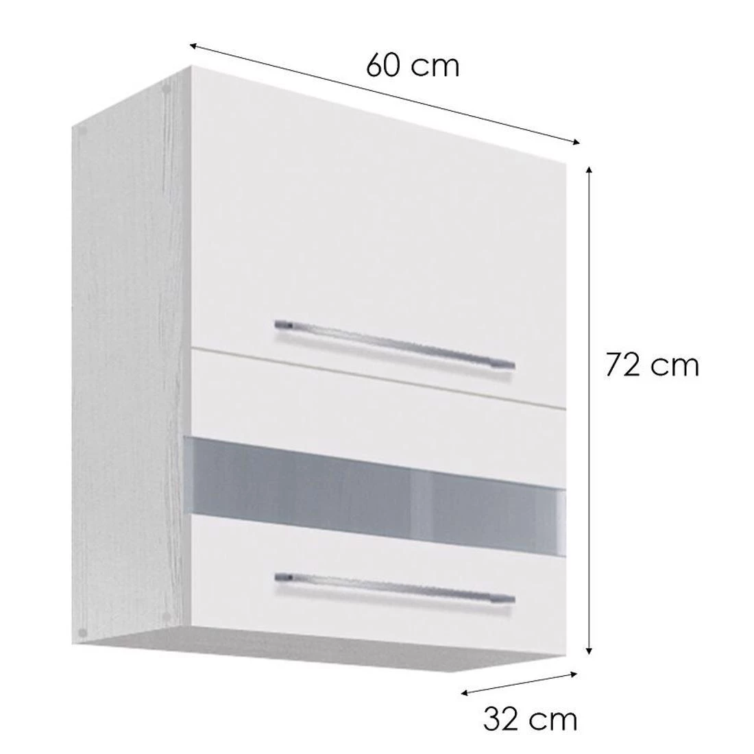 Creativa kuhinjski elementi 60x32x72 bela