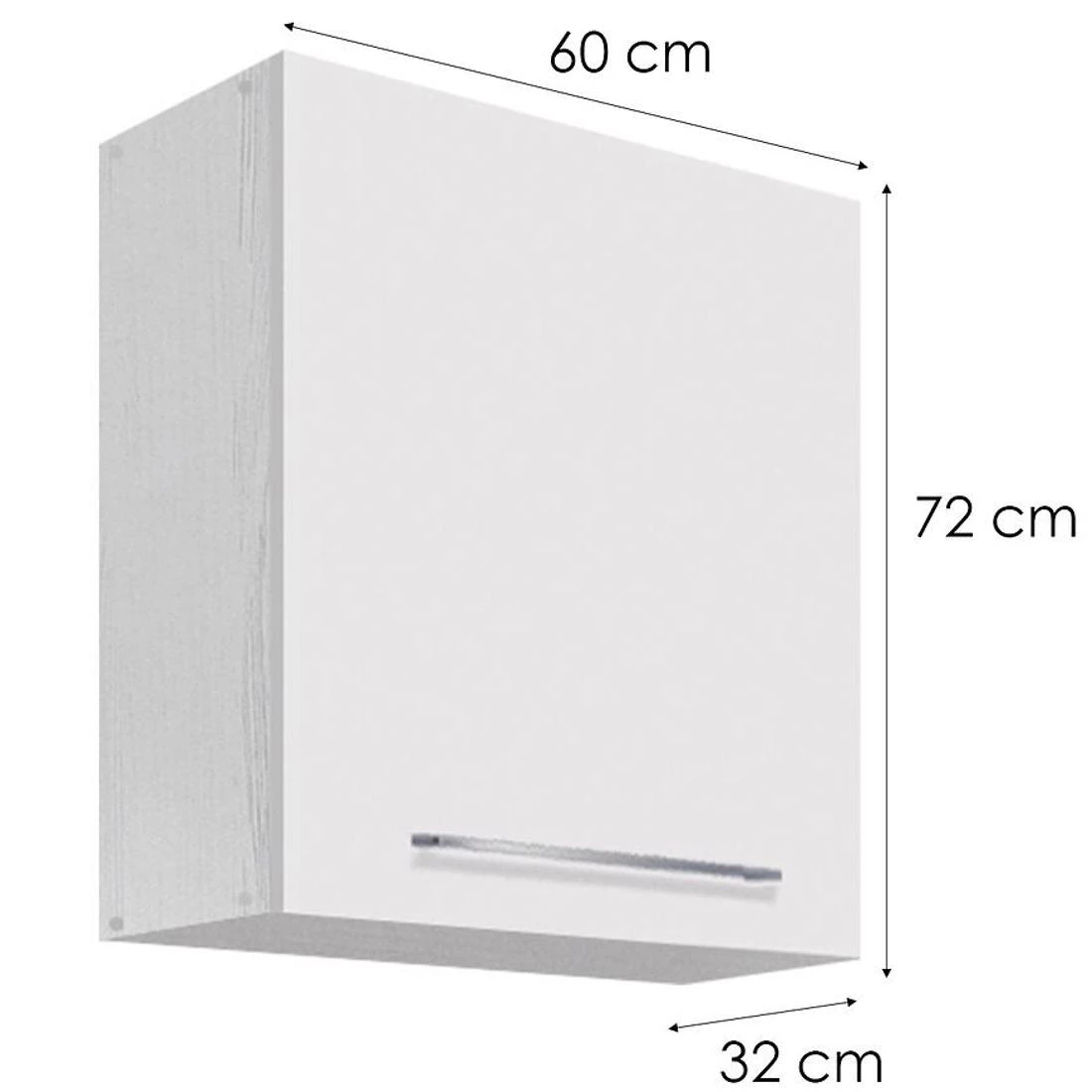 Creativa kuhinjski elementi 60x32x72 bela