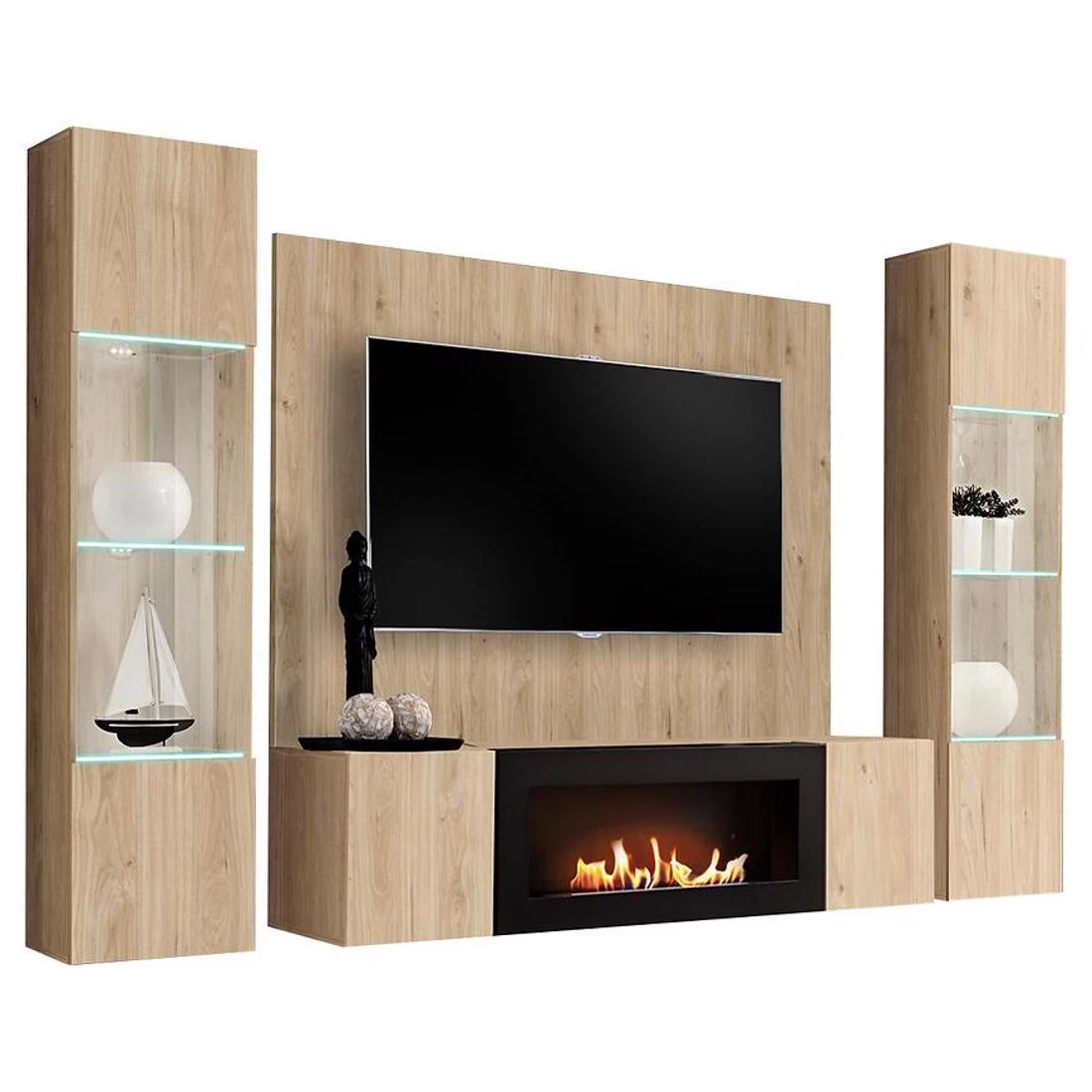 Fly Hj Fy M-P3 hrast regal 240x40x170 cm svetli hrast