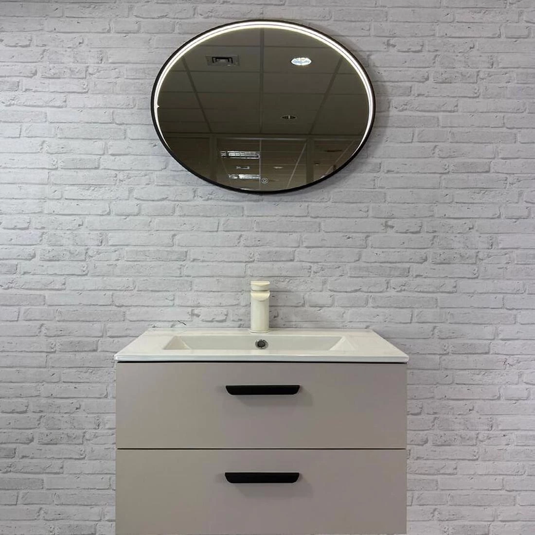 Nova 80 viseci ormaric za umivaonik 79,5x38,9x45,8 cm kašmir