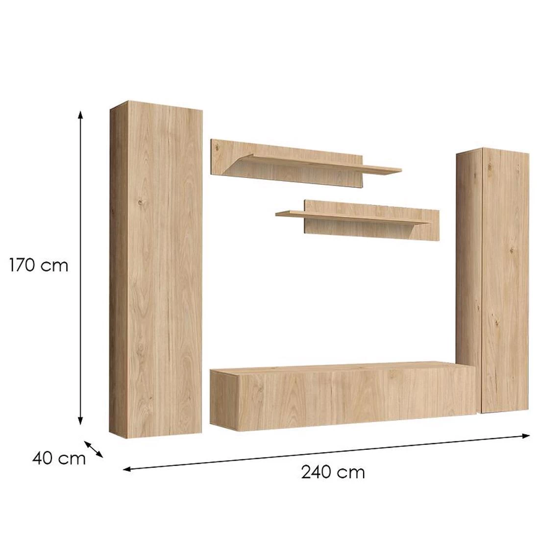 Fly Hj Fy regal 240x40x170 cm hickory jackson
