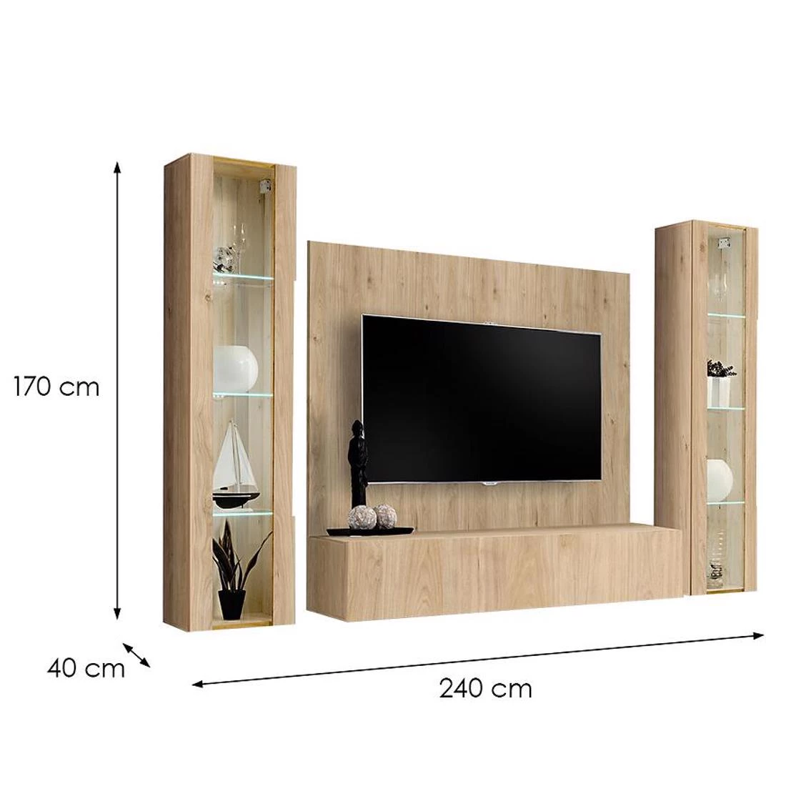 Fly Hj Fy regal 240x40x170 cm hickory jackson