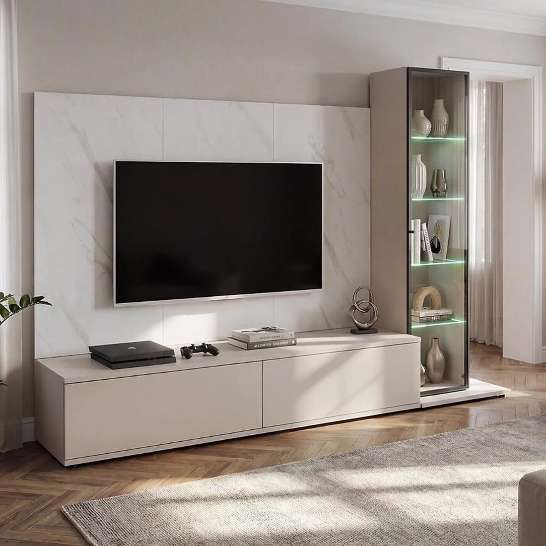 Glam regal 240xx45x175 kašmir/bela mermer