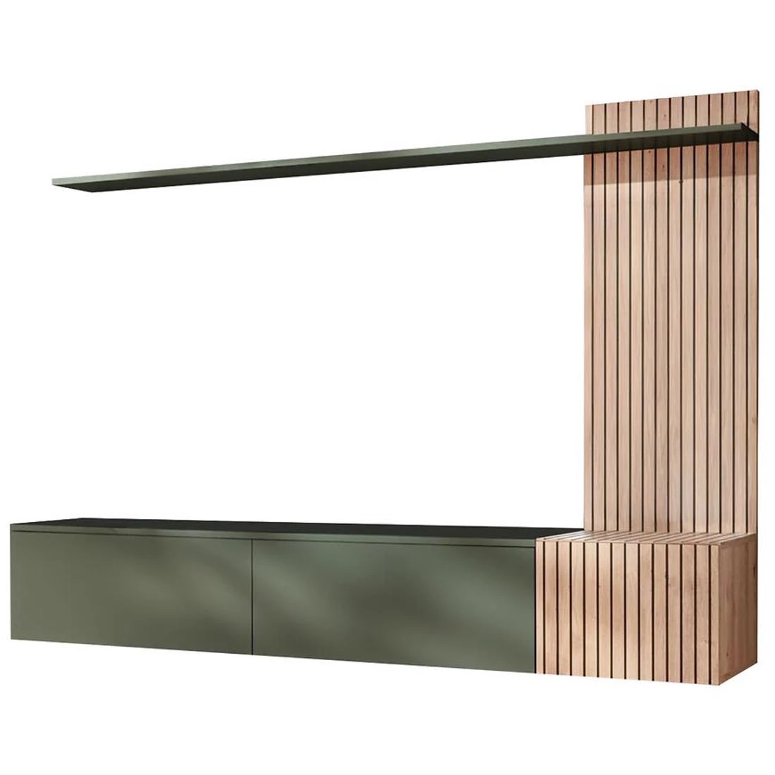 Solo regal 180x40x130 cm hickory jackson/zelena