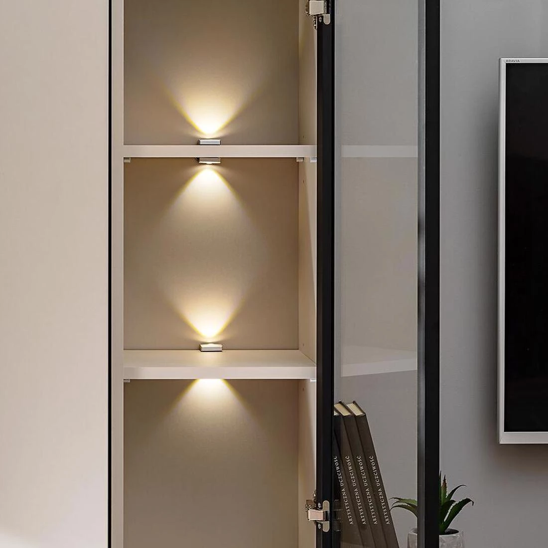 Clare TV stalak 240x35x125 cm hrast/kašmir