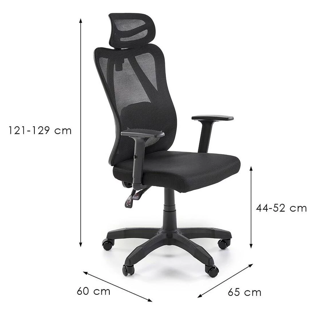 Ramos kancelarijska stolica 65x60x121-129 cm crna