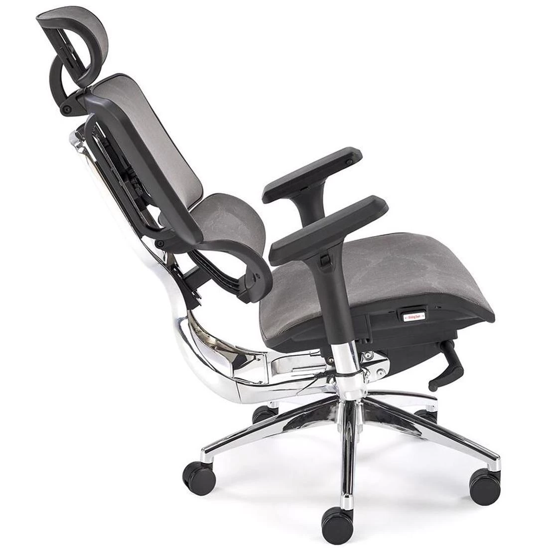 Ethan kancelarijska stolica 72x70x130-139 cm pepeljasto siva