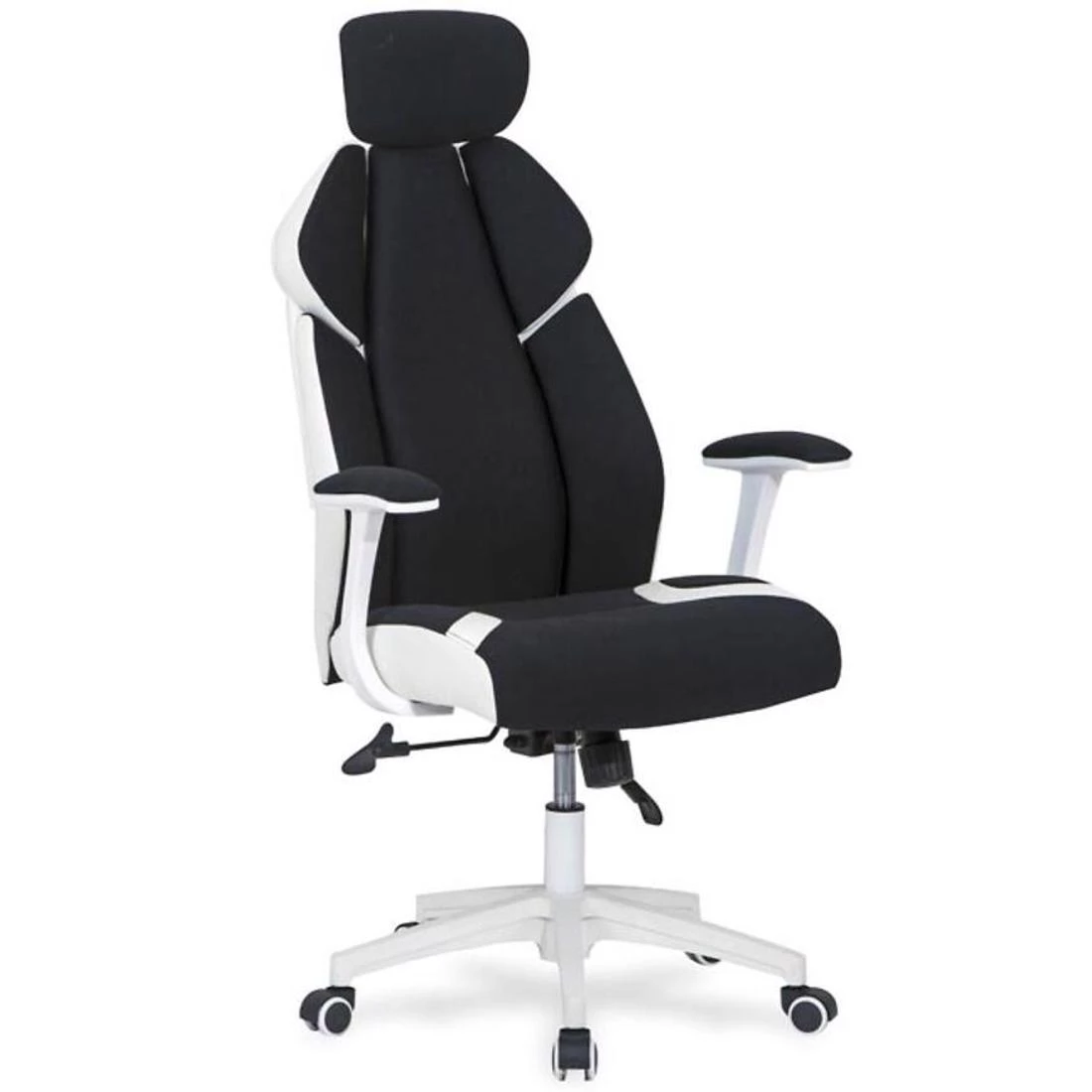 Chrono kancelarijska fotelja 65x70x120-128 cm crno/bela