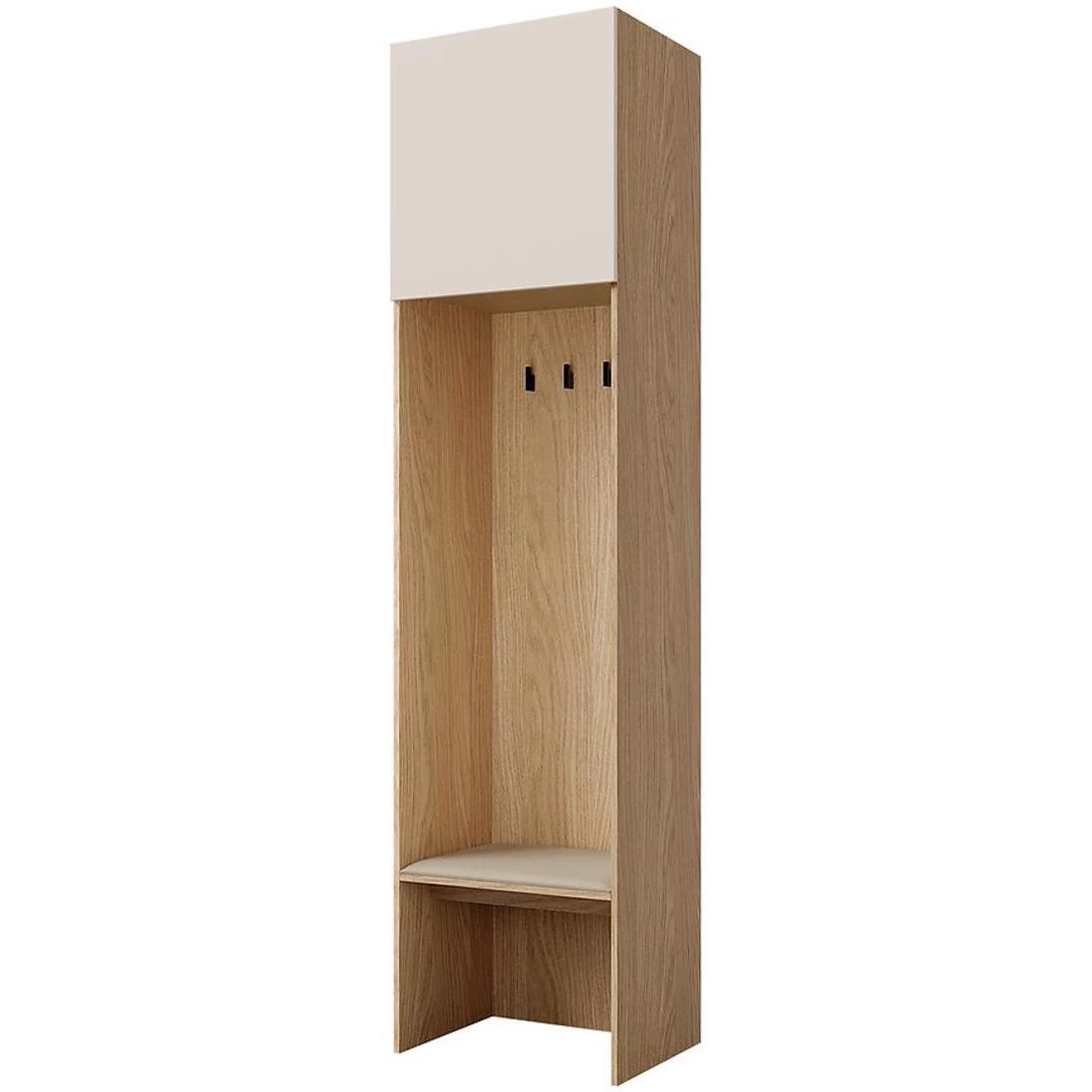 Soreno predsoblje 58x45x237 cm hrast/bež