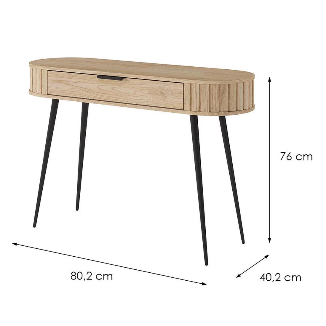 Lovi toaletni stolic 80x40x120 cm cremona hrast