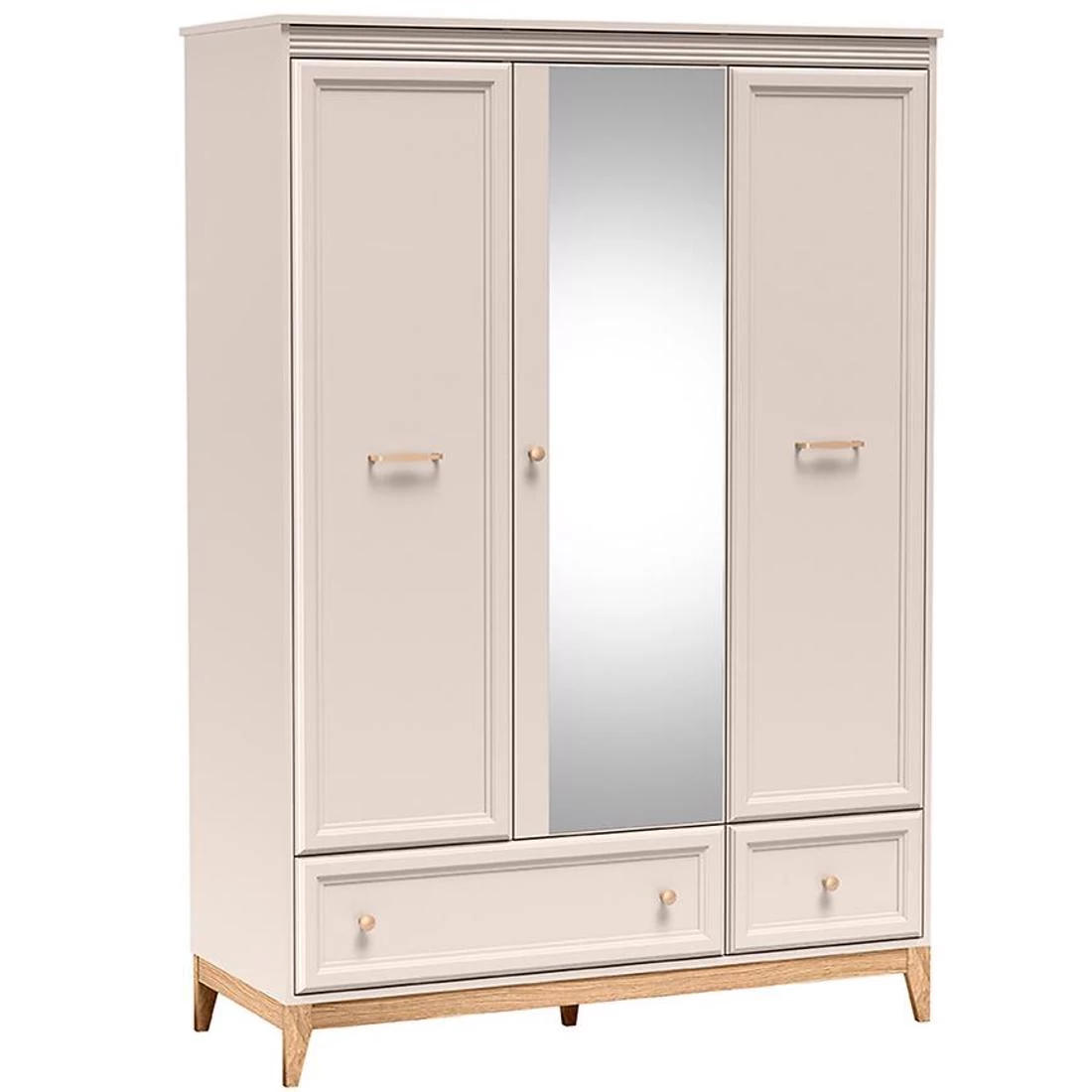 Windsor ormar 15W 135x54x193 cm kašmir/hrast