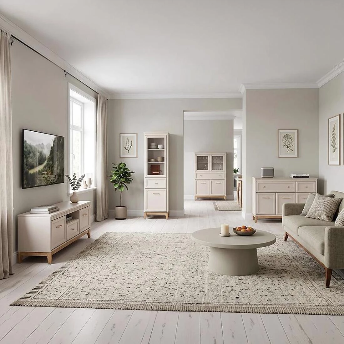 Windsor ormar 15W 135x54x193 cm kašmir/hrast