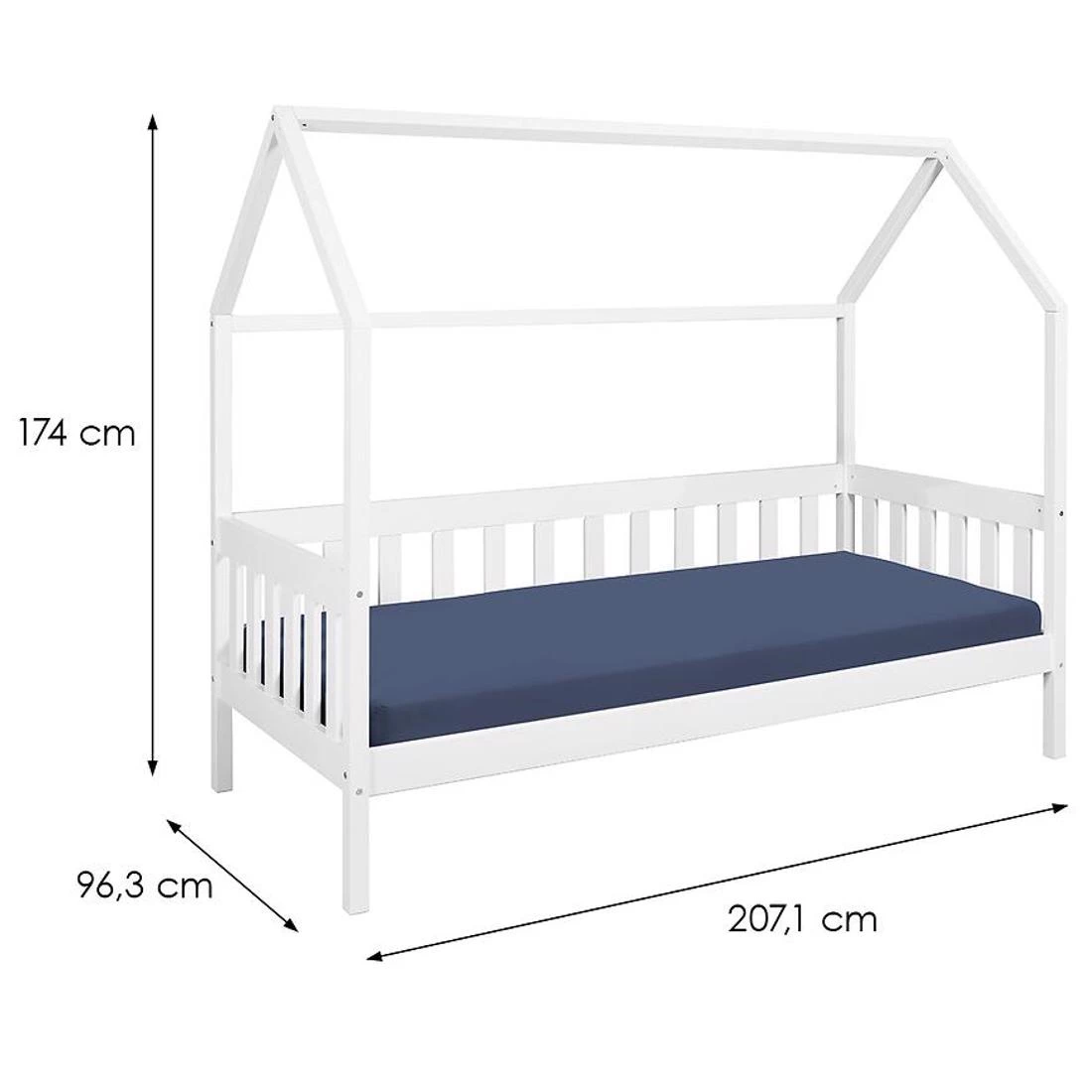 Funky House krevet 96,3x207x174 cm bela