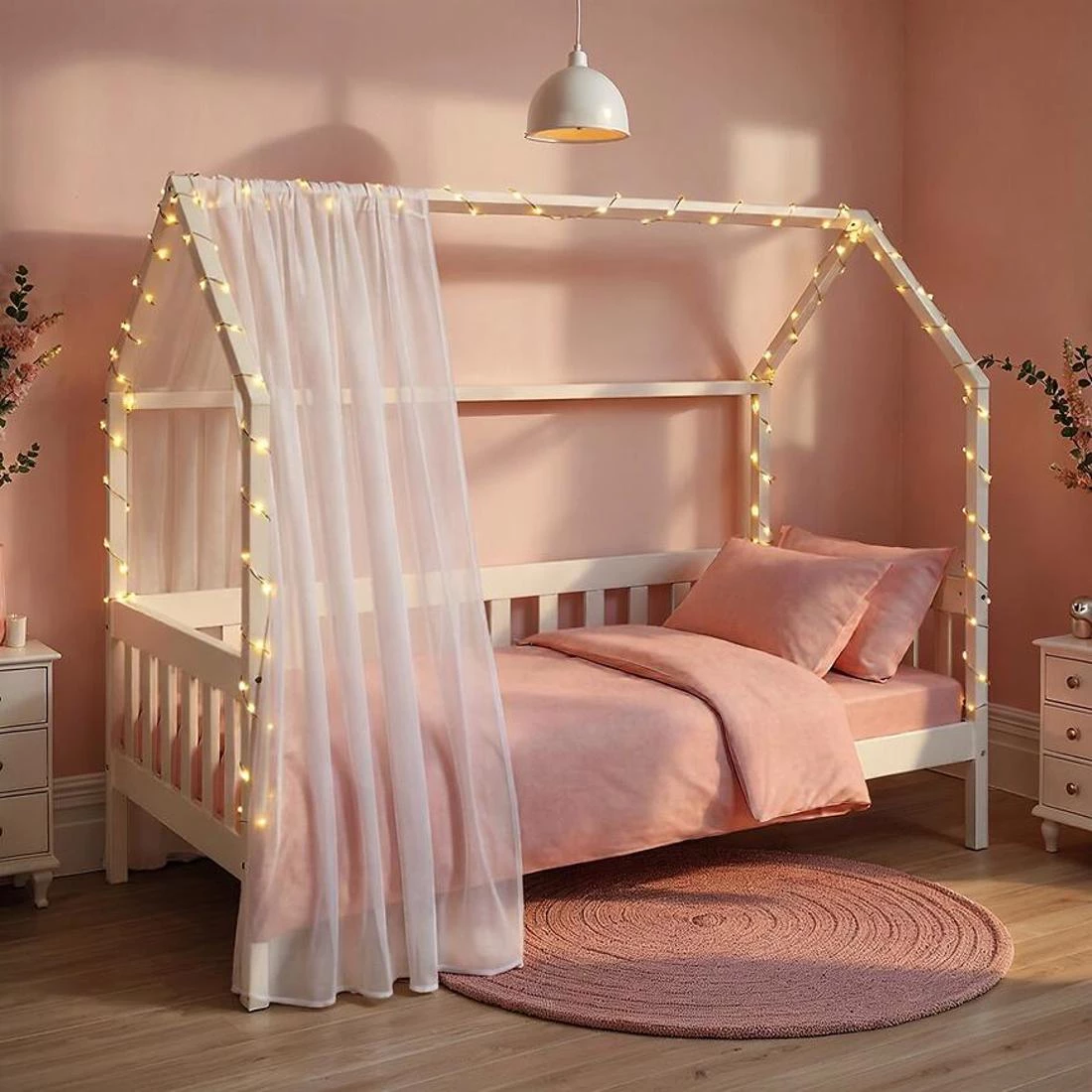 Funky House krevet 96,3x207x174 cm bela