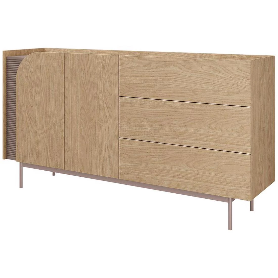 Carmen komoda 172x42x90 cm hrast/karamel
