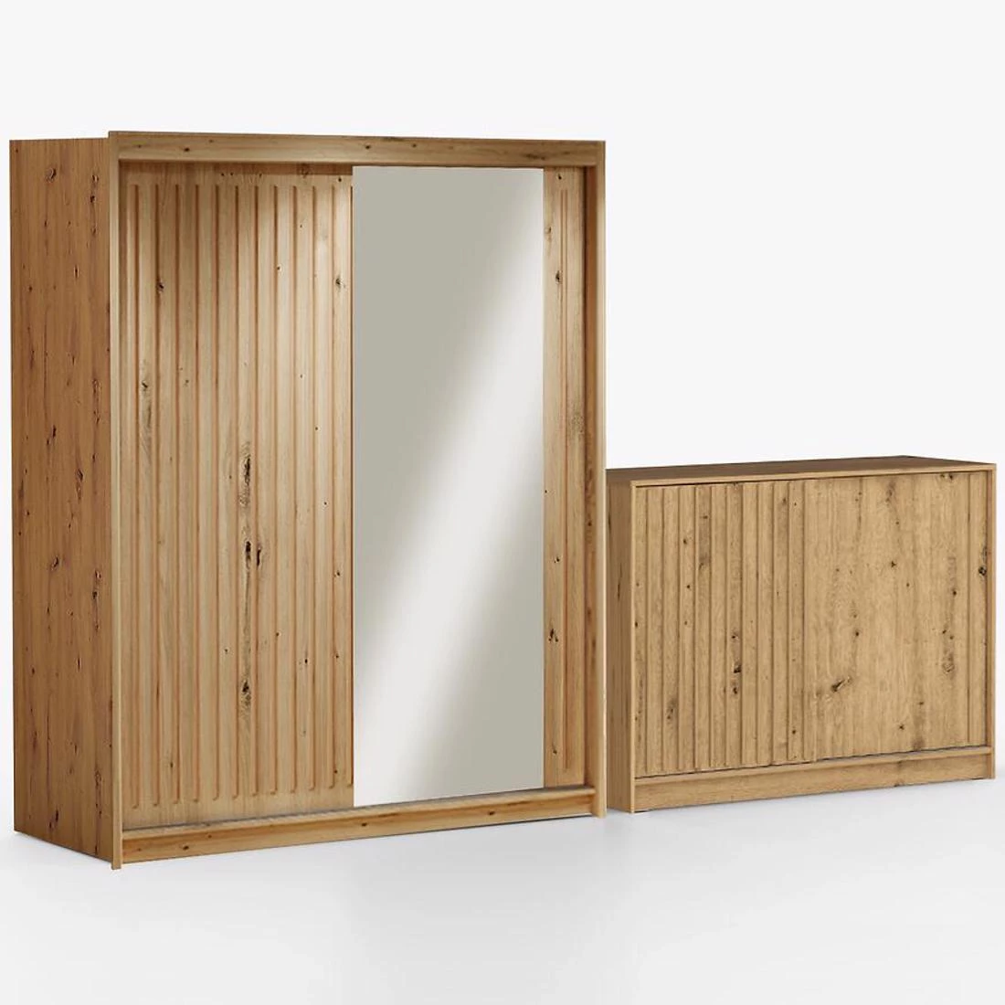 Royal ormar + Royal komoda 150x62x200 cm wotan hrast