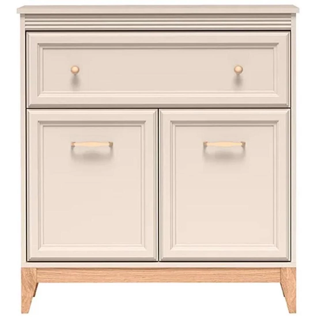 Windsor komoda 2 vrata 1 fioke 92x35x100 cm kashmir/hrast