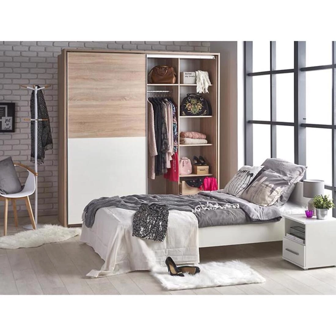 Lima krevet 95x205x70 cm bela
