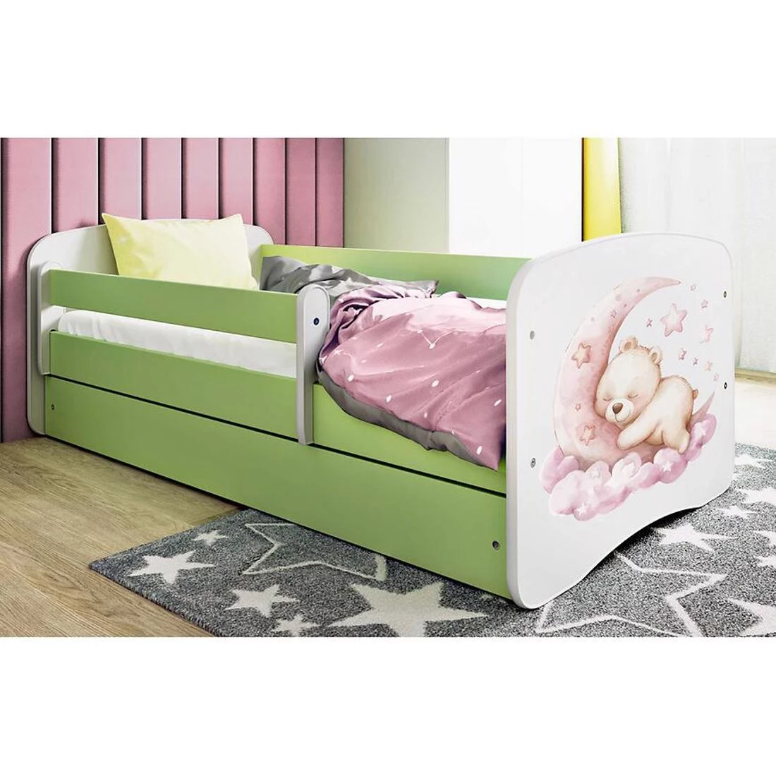 Babydreams deciji krevet 90x164x61 cm zelena
