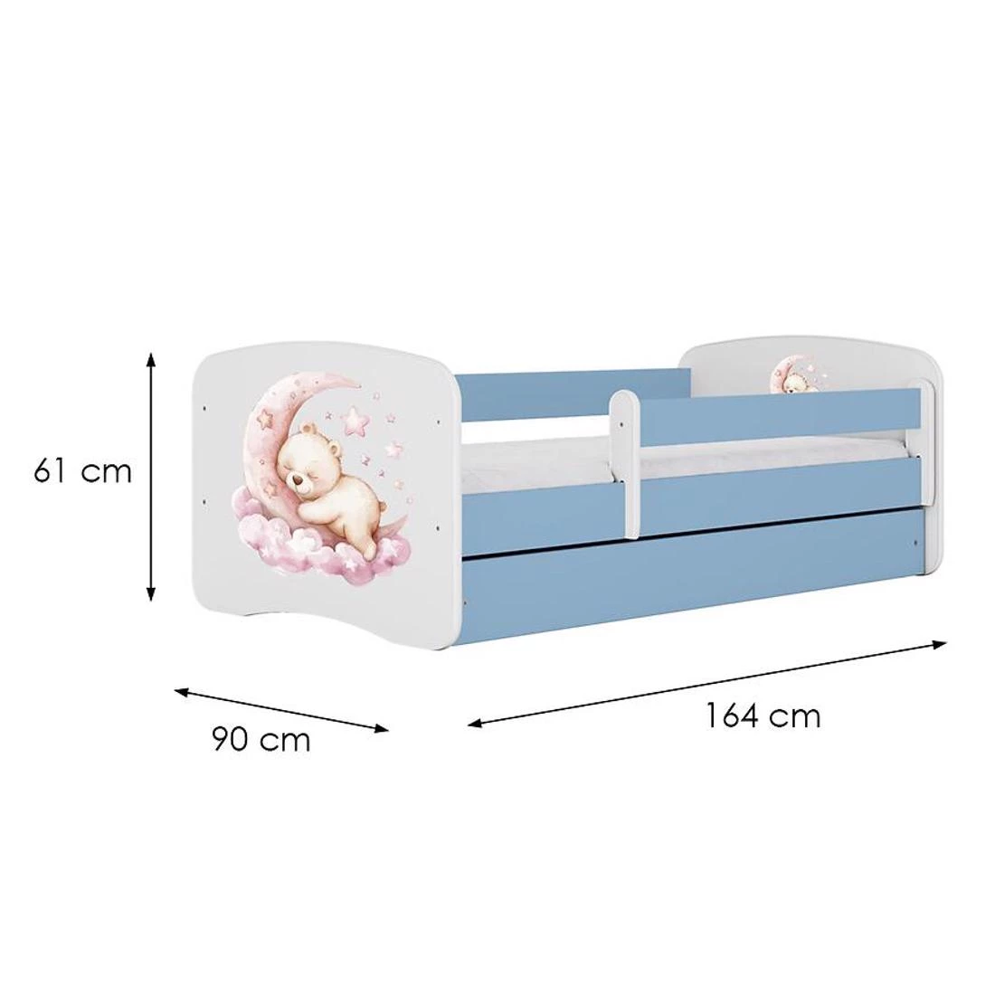 Babydreams deciji krevet  90x164x61 cm plava