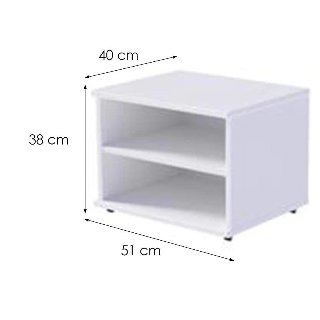 Versao K fioka isapod kreveta 51x40x38 cm bela