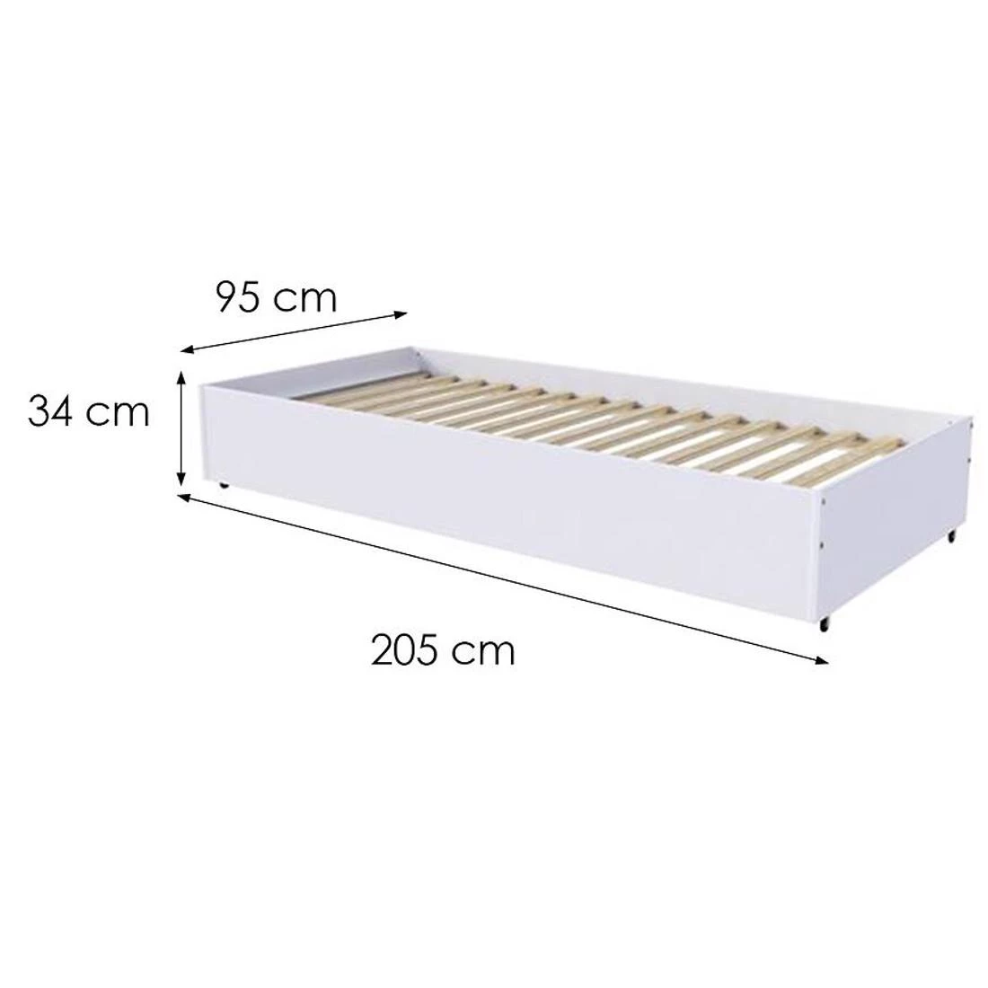 Versao dodatni krevet 205x95x34 cm bela