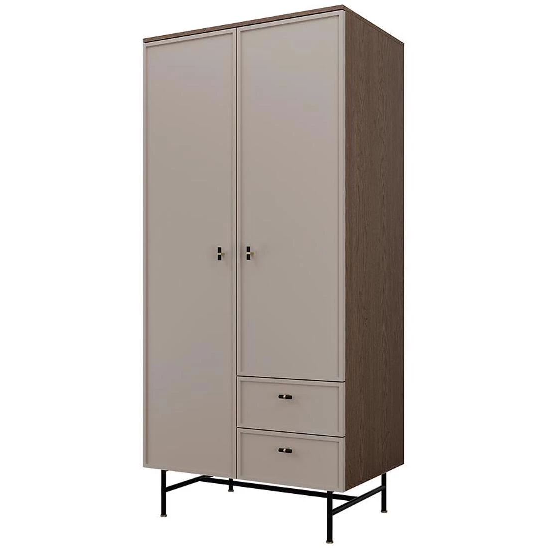Elora ormar 90x60x196 cm 1 baltic storm/toffee