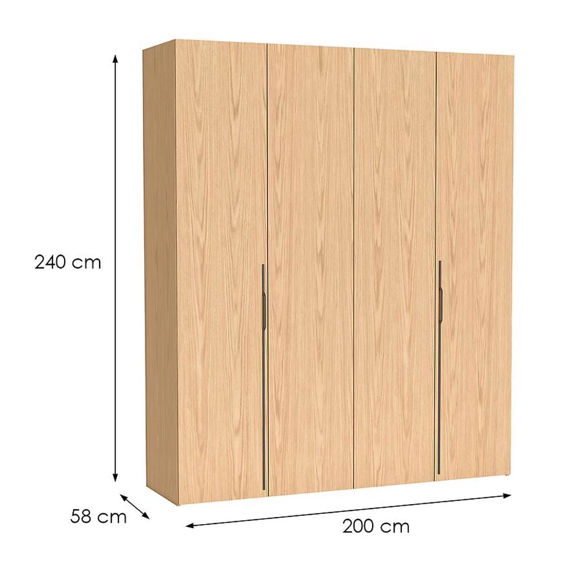 Bari ormar 200x58x240 cm natur