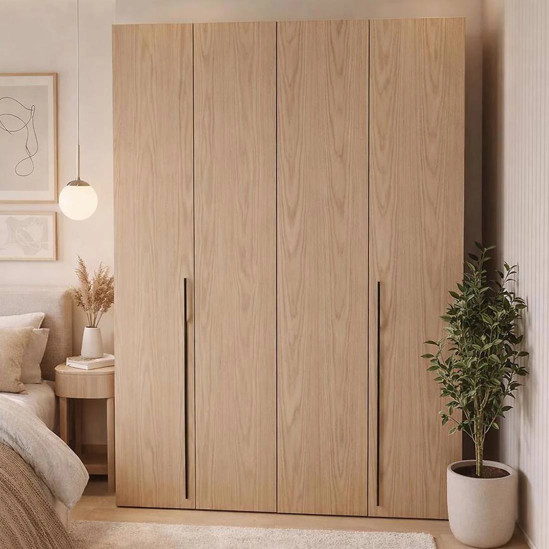 Bari ormar 200x58x240 cm natur