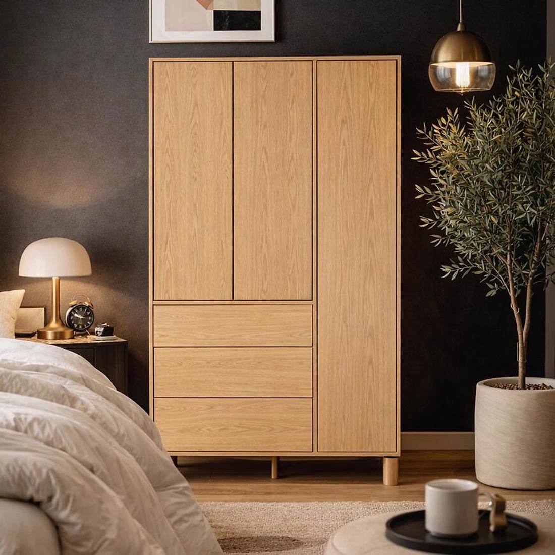 Sanden ormar 110x55x197 cm natur